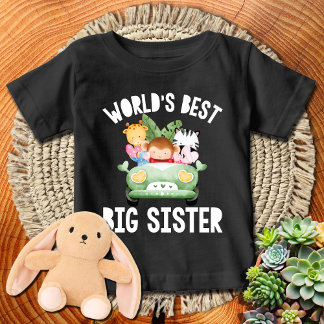 Grönt Lastbil Safari Animals World's Best Big Sist T Shirt