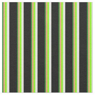 Grönt, lätt lax, chartreuse, Beige och Black Tyg