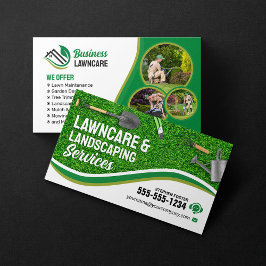 Grönt Lawncare Landscaping Garden Gräsmatta Care M Visitkort