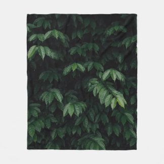GRÖNT-LEAFED TRÄD FLEECEFILT