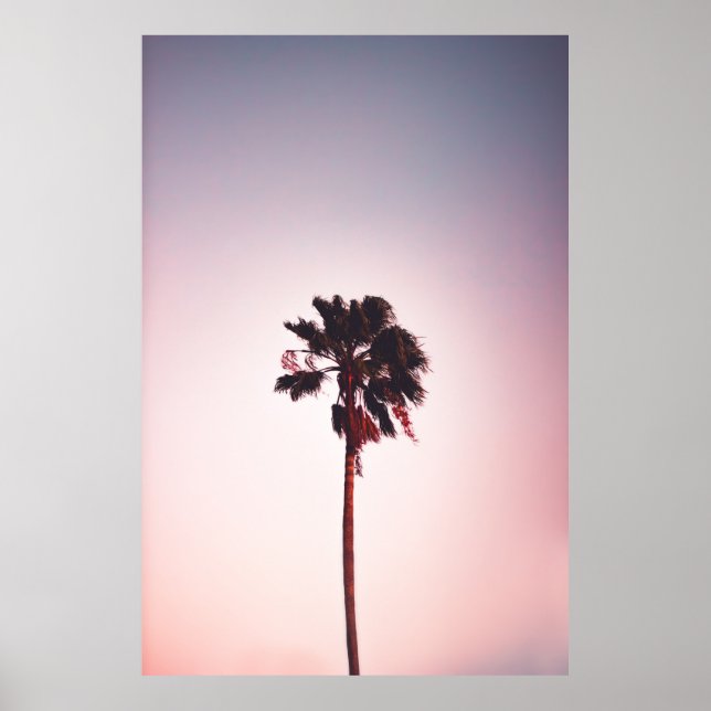 GRÖNT LEAFED TRÄD UNDER BLÅ HIMMEL POSTER (Framsidan)