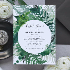 Grönt Leafy Modern Watercolor Möhippa