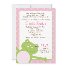 Grönt Leap Frog Girl Rosa Baby Shower