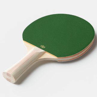 Grönt Leather Struktur Guld Monogram Pingisracket