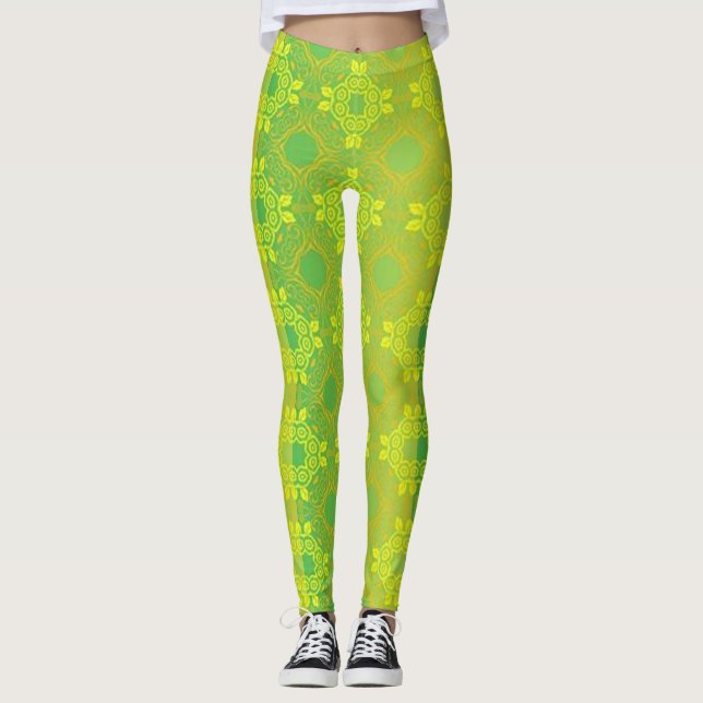 Grönt Leggings (Framsida)