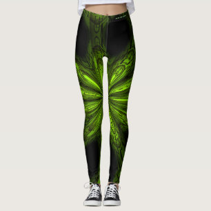 Grönt Leggings