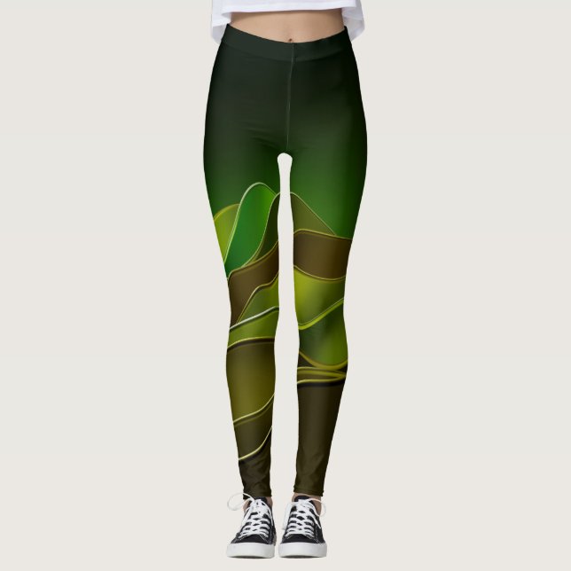 grönt leggings (Framsida)