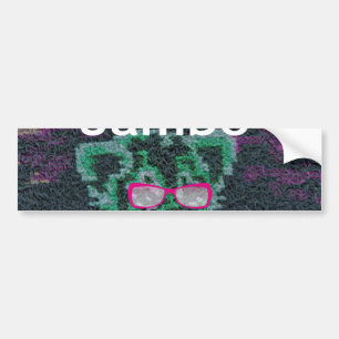 Grönt Lejon med Rosa Glass "Hakuna Matata" Art Bildekal