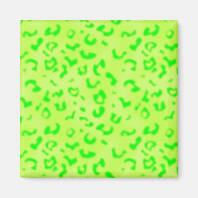 Grönt Leopard Magnet (Framsidan)