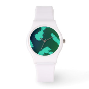 Grönt Leopardsmönster Armbandsur