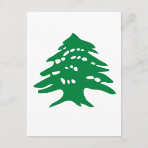 Grönt Libanon Cedar Vykort