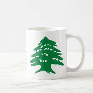 Grönt Libanon cederträ Kaffemugg