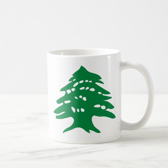 Grönt Libanon cederträ Kaffemugg (Höger)