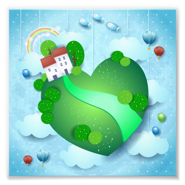 Grönt Life Fototryck (Framsidan)