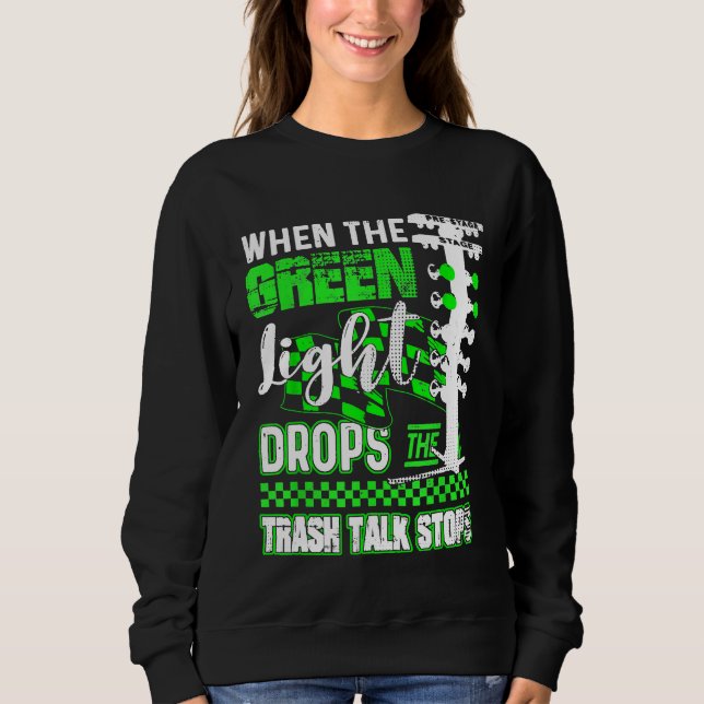 Grönt Light Drag Tävla Fläkt T Shirt (Framsida)
