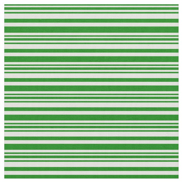 Grönt & Light Gult Färgad Linjer Tyg (Närbild)