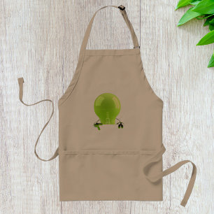 Grönt Lightbulb Apron Förkläde
