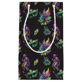 GRÖNT LILA GULD MARDI GRAS MASKS & FEATHERS