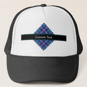 Grönt, Lila och blått Tartan Keps