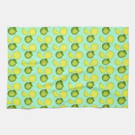Grönt Lime Mönster Kökshandduk