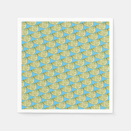 Grönt Lime Slice Mönster Pappersservett