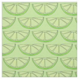 Grönt Lime Slice Wedge Citrus Fruit Grove Tyg