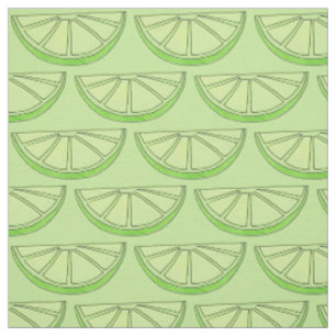 Grönt Lime Slice Wedge Citrus Fruit Grove Tyg
