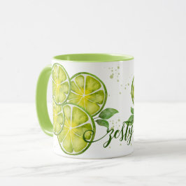 Grönt Lime sommar Mugg