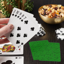 Grönt Lincoln Logs uppspelningskort Casinokort