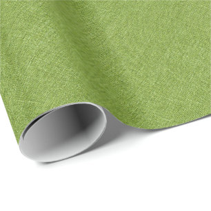 Grönt Linen Struktur Presentpapper