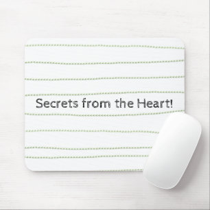 Grönt Linjer Secrets Heart Mouse Pad! Muspets Musmatta