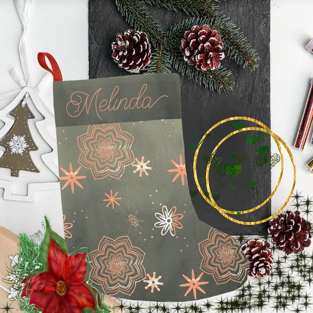 Grönt Liten Julstrumpa (Simple Green Stocking)