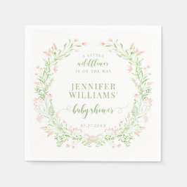  grönt liten torskdusch i flicka pappersservett