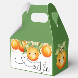 Grönt Little Cutie Orange Citrus Baby Shower Presentaskar