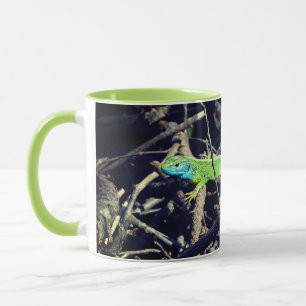 Grönt Lizard-fotot Mugg