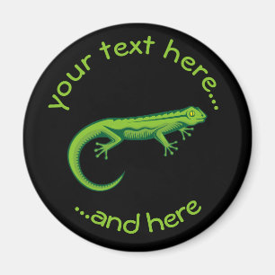 Grönt Lizard Magnet
