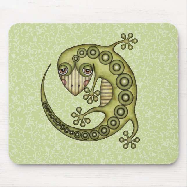 Grönt Lizard Musmatta (Framsidan)