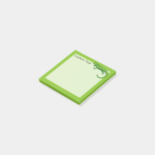 Grönt Lizard Post-it Block