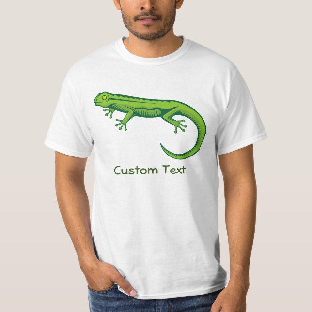 Grönt Lizard T Shirt (Framsida)