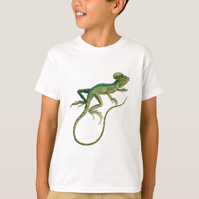 Grönt Lizard T Shirt (Framsida)