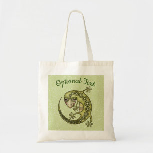 Grönt Lizard Tygkasse