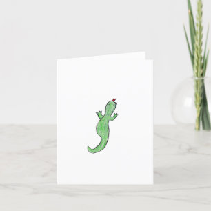 Grönt Lizzard Tack Kort