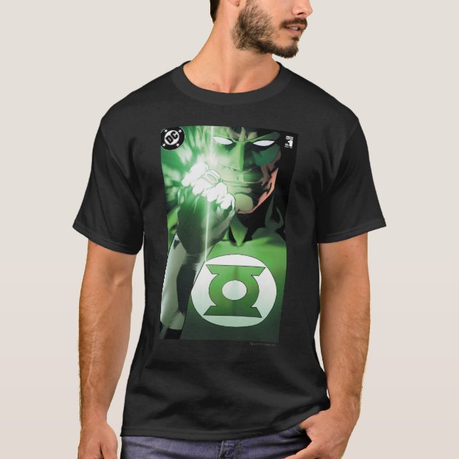 Grönt Ljusmönster - slutskydd T Shirt (Framsida)