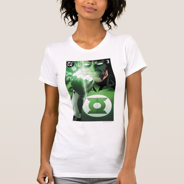 Grönt Ljusmönster - slutskydd Tee (Framsida)