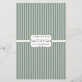 Grönt Lodrät Rand Soap Wrap Pappra Lakan