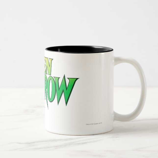 GRÖNT LOGOTYP 3 Två-Tonad MUGG (Höger)