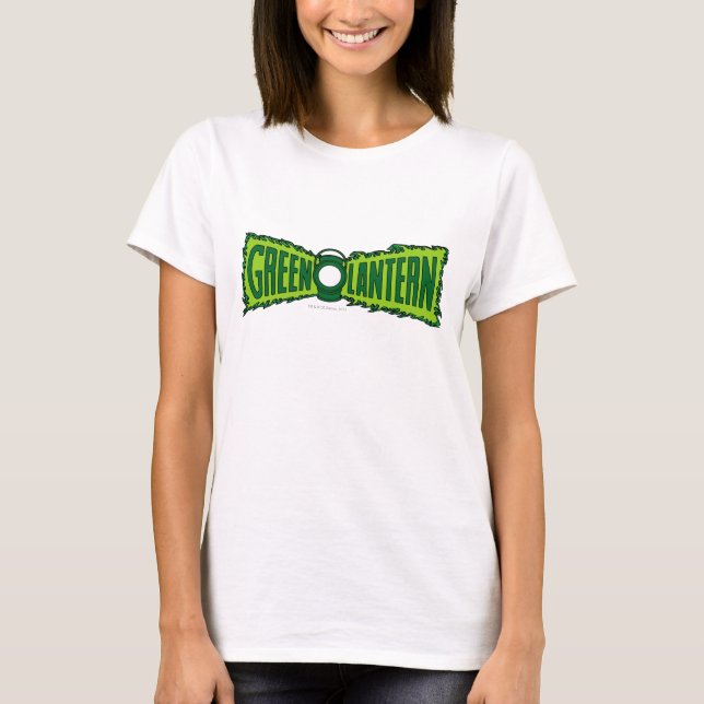 Grönt Logotyp Flames T Shirt (Framsida)