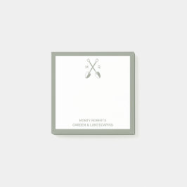 Grönt Logotyp över spade- - Business Post-it Notes