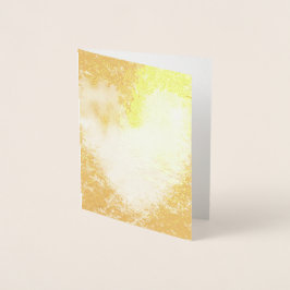 Grönt Lokalt hjärta Folierat Kort