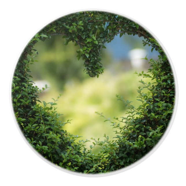 Grönt Lokalt hjärta Knopp (Framsidan)